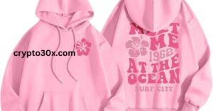 Pink Palm Puff Hoodie